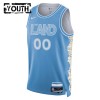 Barn Cleveland Cavaliers Tröja Skräddarsydda Nike 2024-25 City Edition Blå Swingman